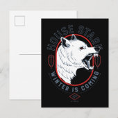 House Stark - Winter komt eraan Briefkaart (Voorkant / Achterkant)