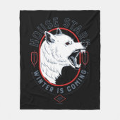 House Stark - Winter komt eraan Fleece Deken (Voorkant)