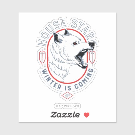 House Stark - Winter komt eraan Sticker (Vel)