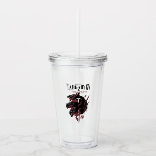 House Targaryen - Fire & Blood Acryl Drinkbeker (Voorkant)