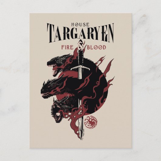 House Targaryen - Fire & Blood Briefkaart (Voorkant)