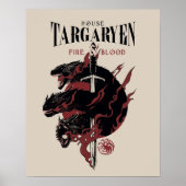 House Targaryen - Fire & Blood Poster (Voorkant)