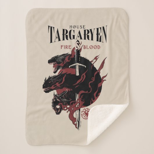 House Targaryen - Fire & Blood Sherpa Deken (Voorkant)