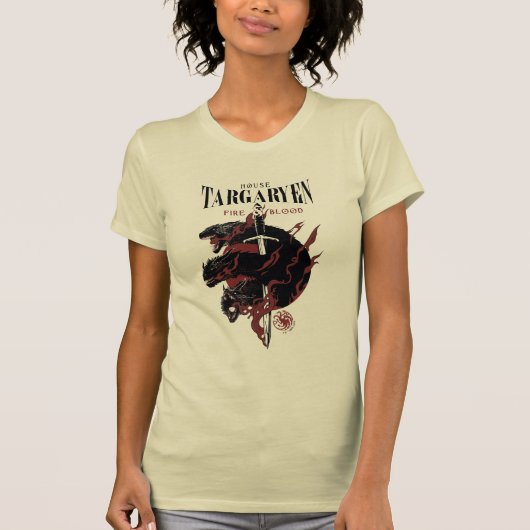 House Targaryen - Fire & Blood T-shirt (Voorkant)