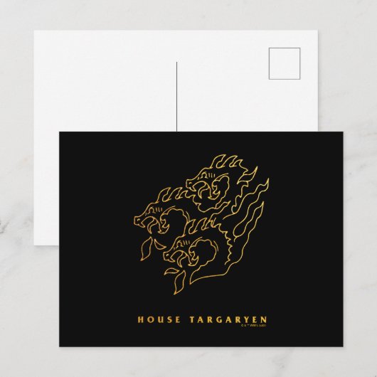 House Targaryen Icon Briefkaart (Voorkant / Achterkant)