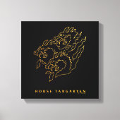 House Targaryen Icon Canvas Afdruk (Voorkant)