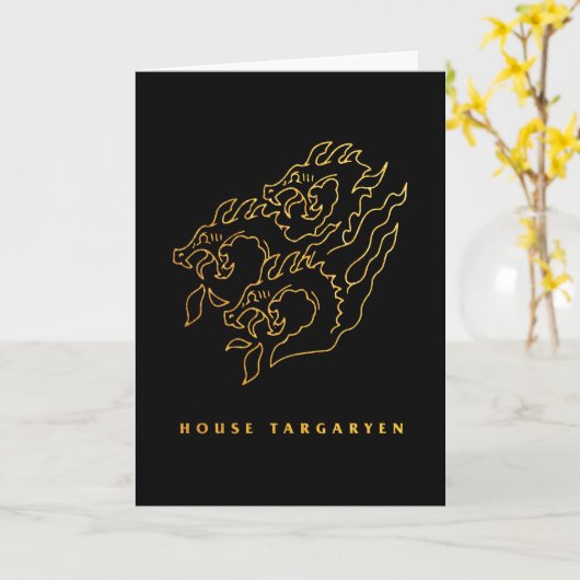 House Targaryen Icon Kaart (Gele Bloem)