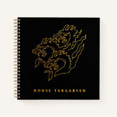 House Targaryen Icon Notitieboek (Voorkant)