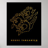 House Targaryen Icon Poster (Voorkant)