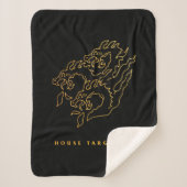 House Targaryen Icon Sherpa Deken (Voorkant)