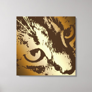 House Tiger Canvas Afdruk