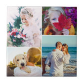 House Tile 4 Foto's gewonden Tegeltje (Voorkant)