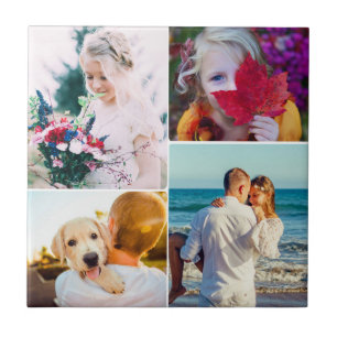 House Tile 4 Foto's gewonden Tegeltje