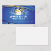 House Tools Logo | Blauwdruk | Bouw Visitekaartje (Voorkant / Achterkant)