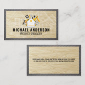 House Tools Logo | Blauwhout Visitekaartje (Voorkant / Achterkant)