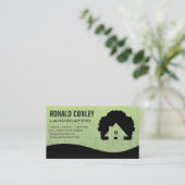 House Tree Logo | Grafische achtergrond Visitekaartje (Staand voorkant)