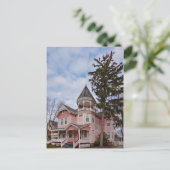 House - Victoriaans - Flemington , NJ - The Pink L Briefkaart (Staand voorkant)