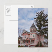 House - Victoriaans - Flemington , NJ - The Pink L Briefkaart (Voorkant / Achterkant)