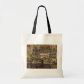 House Wall op de rivier de Egon Schiele Tote Bag (Voorkant)