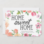 House Warming 5x7 Uitnodiging (Home Sweet Home) (Voorkant)