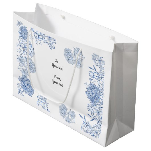 House warming cadeau tas aanpasbaar groot cadeauzakje (Voorkant Gekanteld)