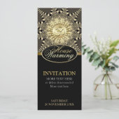 House Warming  Gold OM Party Invitation Kaart (Staand voorkant)
