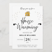 House Warming Invitation mobiele uitnodiging (Voorkant / Achterkant)