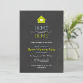 House Warming Invitation, Sweet Home Chalk Style Kaart (Staand voorkant)