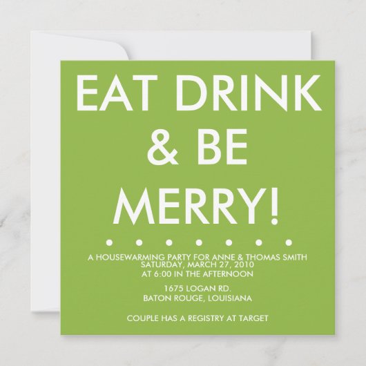 House Warming Kaart (Voorkant)