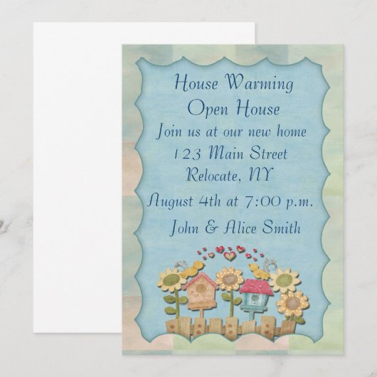 House Warming Kaart (Voorkant / Achterkant)