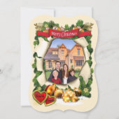 House warming kerstfeest kaart (Voorkant)