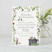 House Warming Outdoor Party: uitnodigingen (Staand voorkant)