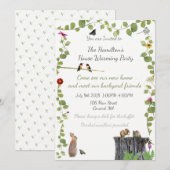 House Warming Outdoor Party: uitnodigingen (Voorkant / Achterkant)