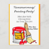 House Warming / Painting Party Aankondiging (Voorkant)