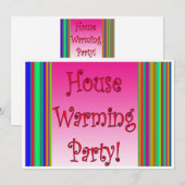House Warming Party Card Kaart (Voorkant / Achterkant)
