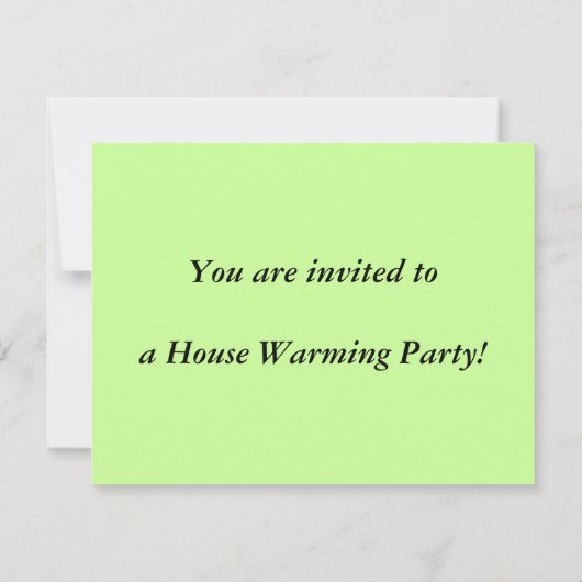House Warming Party Invitation Kaart (Achterkant)