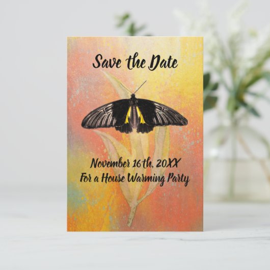 House Warming Party Save the Date (Staand voorkant)