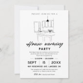House Warming Party Save The Date Kaart (Voorkant)