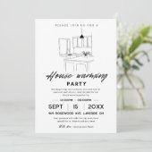 House Warming Party Save The Date Kaart (Staand voorkant)