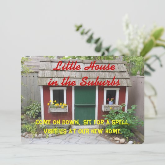 House Warming - Uitnodiging (Staand voorkant)