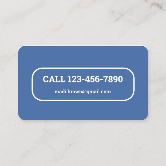 House Watcher Visitekaartje (Achterkant)