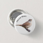 House Wren Ronde Button 3,2 Cm (Voorkant /achterkant)