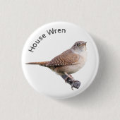 House Wren Ronde Button 3,2 Cm (Voorkant)