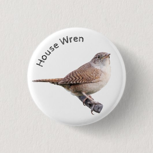 House Wren Ronde Button 3,2 Cm (Voorkant)