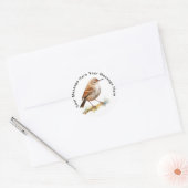 House Wren Ronde Sticker (Envelop)