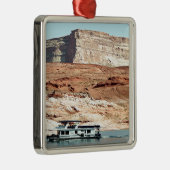 Houseboot, Lake Powell, Arizona, Verenigde Staten  Metalen Ornament (Rechts)
