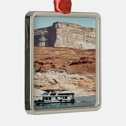 Houseboot, Lake Powell, Arizona, Verenigde Staten  Metalen Ornament (Rechts)