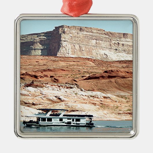 Houseboot, Lake Powell, Arizona, Verenigde Staten  Metalen Ornament (Voorkant)