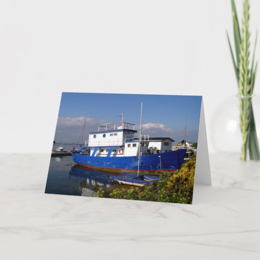 Houseboot op het eiland Wight Feestdagen Kaart (Voorkant)