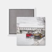 Houseboten nabij Pont Bir-Hakeim - Parijs Magneet (Voorkant / Achterkant)